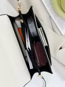 轻巧，商务休闲腰带装饰翻盖封口手提包斜挎包，适合少女、女大学生、新秀和白领工作者，非常适合办公室、大学、工作、商务、通勤、户外、旅行、郊游，商务休闲女包非常适合办公室商务和工作，女士优雅包