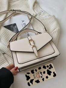 轻巧，商务休闲腰带装饰翻盖封口手提包斜挎包，适合少女、女大学生、新秀和白领工作者，非常适合办公室、大学、工作、商务、通勤、户外、旅行、郊游，商务休闲女包非常适合办公室商务和工作，女士优雅包