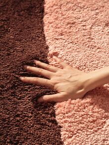 Tapis de bain à blocs de couleurs motif - Multicolore - Voir 5