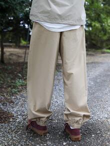 DAZY Hombres Pantalones con bolsillo con solapa de cintura con cordón - Caqui - Ver 2