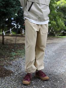 DAZY Hombres Pantalones con bolsillo con solapa de cintura con cordón - Caqui - Ver 6