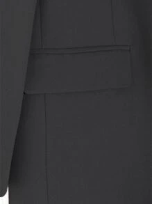 DAZY Blazer Feminino de Cor Sólida com Gola de Lapela, Manga Longa, Casual Corporativo, Outono