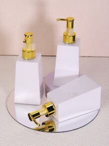 Hộp Đựng Xà Phòng Nhựa Có Bơm Chống Rỉ ( 200ml/6.8oz ) Cho Phòng Tắm Và Nhà Bếp | Chai bơm xà phòng rửa tay/bát đĩa dày (trắng, xanh, bạc) - trắng - Xem 1