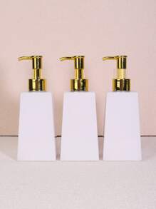 Hộp Đựng Xà Phòng Nhựa Có Bơm Chống Rỉ ( 200ml/6.8oz ) Cho Phòng Tắm Và Nhà Bếp | Chai bơm xà phòng rửa tay/bát đĩa dày (trắng, xanh, bạc) - trắng - Xem 3
