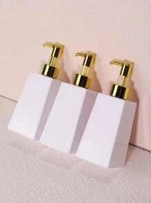 Hộp Đựng Xà Phòng Nhựa Có Bơm Chống Rỉ ( 200ml/6.8oz ) Cho Phòng Tắm Và Nhà Bếp | Chai bơm xà phòng rửa tay/bát đĩa dày (trắng, xanh, bạc) - trắng - Xem 4