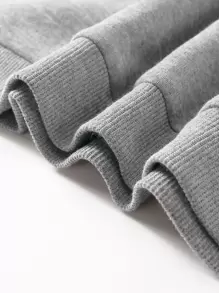 INAWLY 字母图案保暖内衬运动衫、长袖上衣