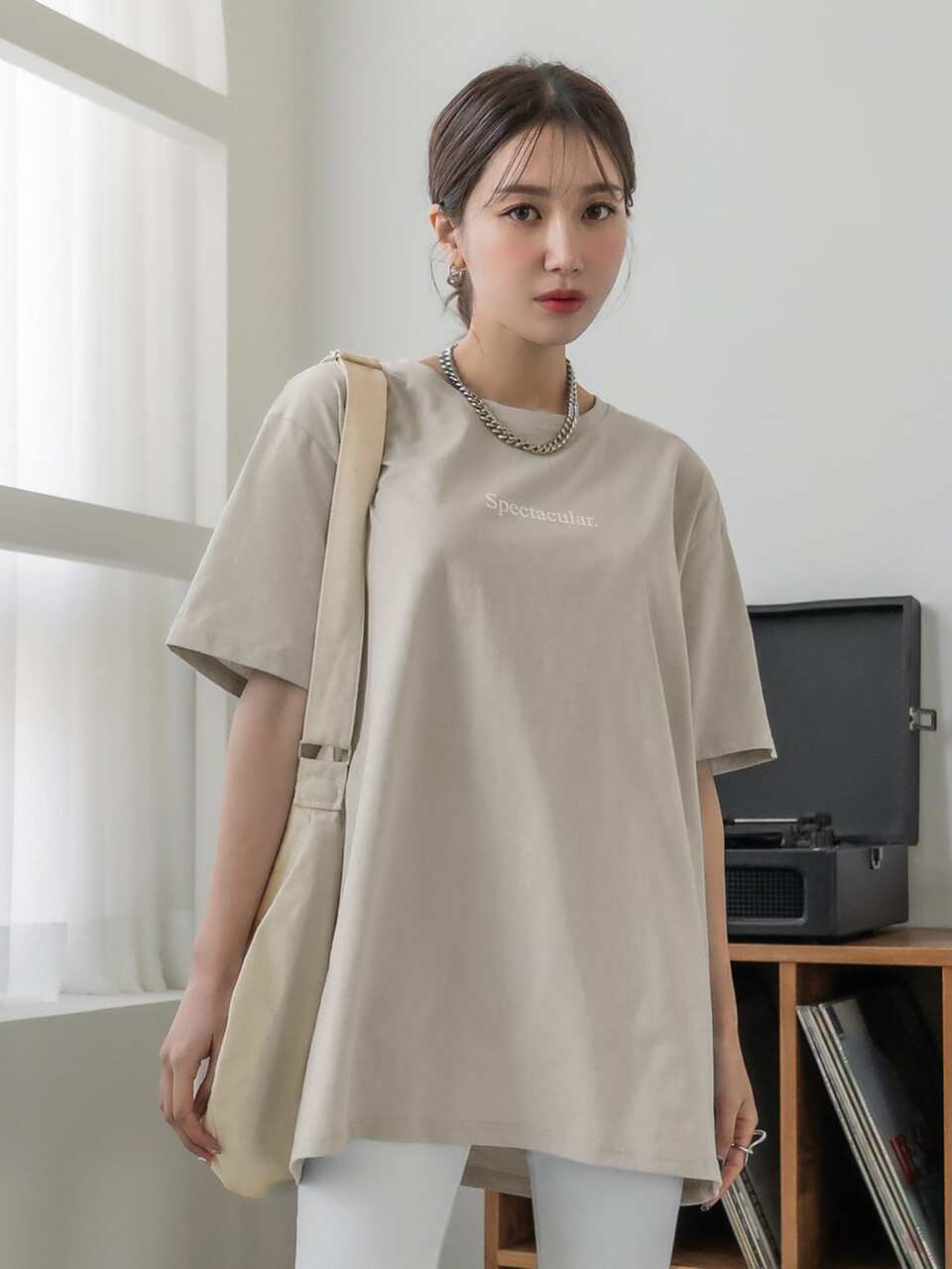 Letter Graphic Drop Shoulder Tee