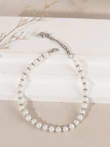 Fashionable And Elegant Pet Accessories, Lightweight Resin Pearl Necklace For Small Cats And Dogs, Suitable For Home And Outdoor Decoration - Multicolor - View 5