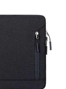 1pc 14 Inch Large Capacity Waterproof Anti-scratching Multifunctional Laptop Bag - Black - View 4