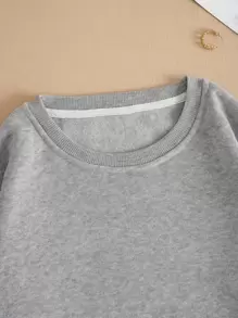 INAWLY 纯色保暖内衬运动衫、长袖上衣