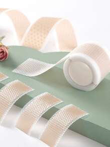 1 rollo/caja 1m almohadillas de Gel para el talón cinta antideslizante para prevención de ampollas en los pies con caja de almacenamiento - Albaricoque - Ver 1