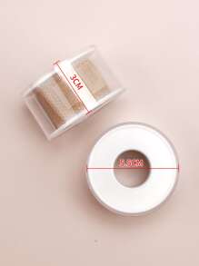 1 rollo/caja 1m almohadillas de Gel para el talón cinta antideslizante para prevención de ampollas en los pies con caja de almacenamiento - Albaricoque - Ver 4