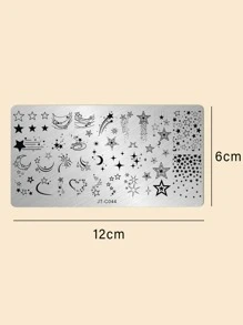 1sheet Star Pattern Nail Art Template,Nail Supplies,Nail Tools,Nail Art Tools,Back To School,Nails,Nail Tools For Press On Nails - Multicolor - View 4