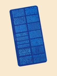 1張抽象圖案美甲模板