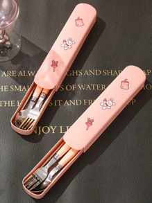 3 件餐具、1 个储物盒和 1 张贴纸、厨房、圣诞礼物 - 彩色 - 查看 12