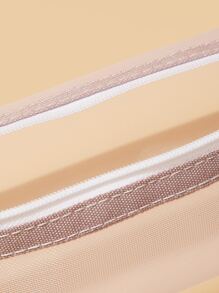 Cosmetic Brush Storage Bag 1pc Cosmetic Tools, Cosmetics, Toiletries Bag, Writing Pen Storage Bag - Dusty Pink - View 3