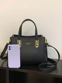 Dedoo 女士多色时尚百搭精致奢华小信封大容量便携斜挎包，优雅女士手提包，女士礼物 - 黑色 - 查看 7