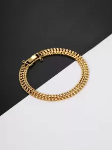 Vòng tay mắt xích tối giản - Vàng - Xem 2