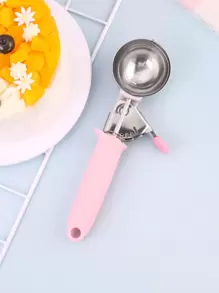 1入組不銹鋼冰淇淋勺 - 粉色 - 查看 1
