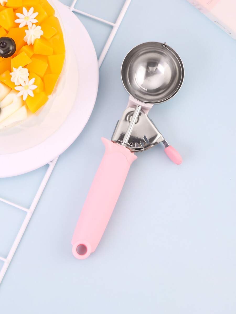 1入組不銹鋼冰淇淋勺 - 粉色 - 查看 1