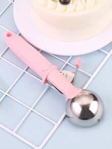 1入組不銹鋼冰淇淋勺 - 粉色 - 查看 2