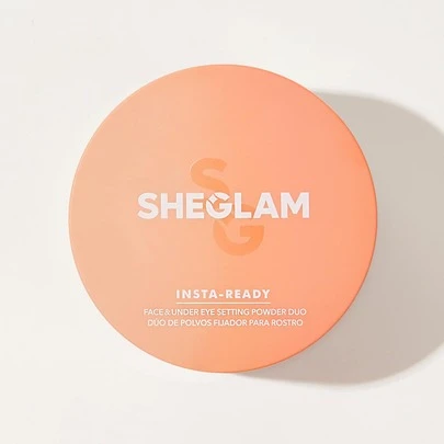 SHEGLAM Insta-Ready Face & Under Eye Setting Powder Duo-Translucent 2 In 1 Brightening Loose Setting Powder Matte Pore-Less Waterproof Powder Face Makeup Powder Brand Beauty Makeup Face Paint Cosmetic For Women Girls Perfect For Spring Summer Ideal For Y2K Fancy Fashion Suitable For Birthday Mother'S Day Gift Rave Party Ready Best Color