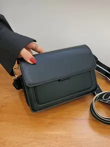 Leichte, Business-Casual-Mini-Mini-Mini-Tasche mit Klappe, quadratisch, für Teenager, Mädchen, Frauen, Studenten, Anfänger und Angestellte, perfekt für Büro, Hochschule, Arbeit, Geschäft, Pendeln, Outdoor, Reisen, Ausflüge