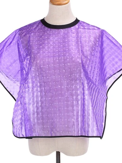 1入組紫色發製品烤油染燙髮披肩布