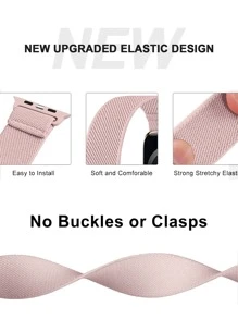 尼龙表带与 Apple Watch 兼容，可作为返校学生的礼物 - 粉色 - 查看 4