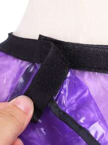 1入組紫色發製品烤油染燙髮披肩布