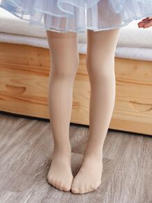 Niñitas Medias unicolor - Albaricoque - Ver 2