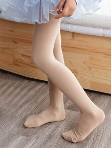 Niñitas Medias unicolor - Albaricoque - Ver 3