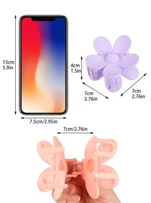 3 cái hoa văn vuốt tóc - Nhiều màu - Xem 3