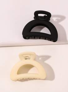 2入組素色髮爪 - 彩色 - 查看 1