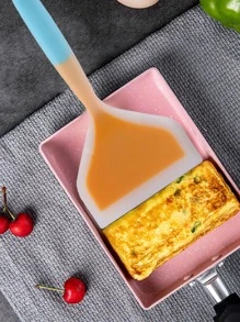 1入組矽膠廚具炊具鍋鏟牛肉肉雞蛋廚房刮刀寬比薩餅烹飪工具鏟不粘鍋鏟 - 彩色 - 查看 5