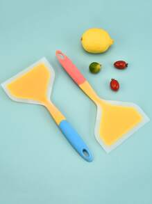 1入組矽膠廚具炊具鍋鏟牛肉肉雞蛋廚房刮刀寬比薩餅烹飪工具鏟不粘鍋鏟 - 彩色 - 查看 6