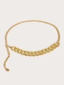 紋理質感鏈條腰帶