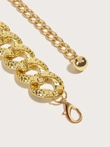 紋理質感鏈條腰帶