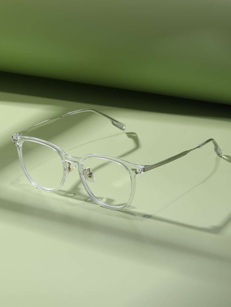Clear Frame Women's Fashionable Design Glasses - Clear - View 1