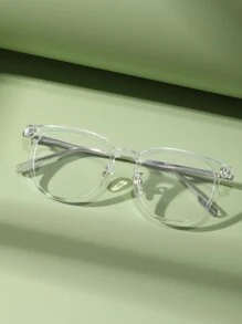 Clear Frame Women's Fashionable Design Glasses - Clear - View 2
