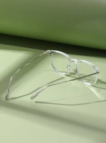 Clear Frame Women's Fashionable Design Glasses - Clear - View 3