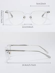 Clear Frame Women's Fashionable Design Glasses - Clear - View 4