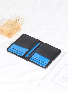 Baellerry 男士荔枝紋印字圖案信用卡夾輕便攜帶身份證信用卡白領工作者男士度假周年慶生日禮物配件禮品