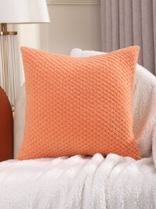 1入組素色靠墊套不附帶墊芯 - 橘色 - 查看 4