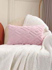 1入組幾何設計靠墊套不附帶墊芯 - 粉色 - 查看 5