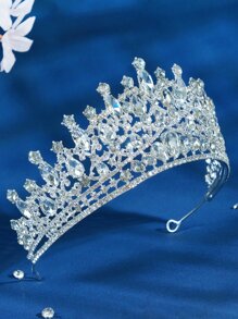 Băng đô trang trí cô dâu Rhinestone - Bạc - Xem 2