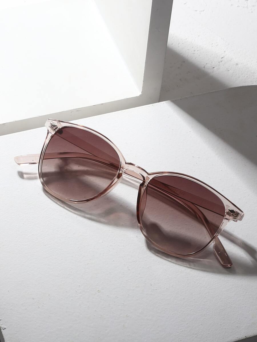 1 chiếc kính thời trang đính đá lấp lánh dành cho nữ, phụ kiện đi biển, kính râm cho kỳ nghỉ hè ở bãi biển, hoạt động ngoài trời, du lịch. - màu nâu - Xem 1