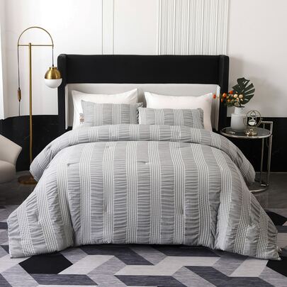 條紋圖案被套套裝不附帶內芯