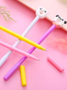 4peças Caneta gel Desenho de desenho animado - Multicolorido - Ver 2