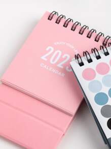 1 pieza Calendario de escritorio minimalista - Rosa - Ver 5